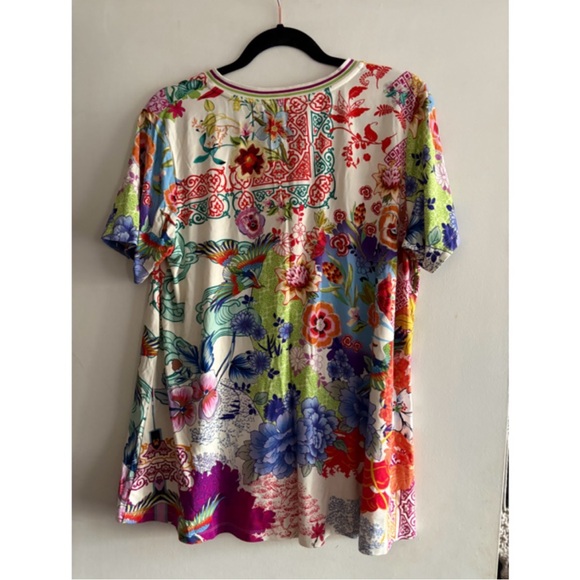 NWT Johnny Was Dreamer Short Sleeve Crew Neck Swing Tee - Picture 5 of 5